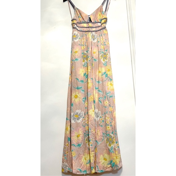 Free People Wisteria Floral Maxi Dress in Light Combo - Picture 4 of 6